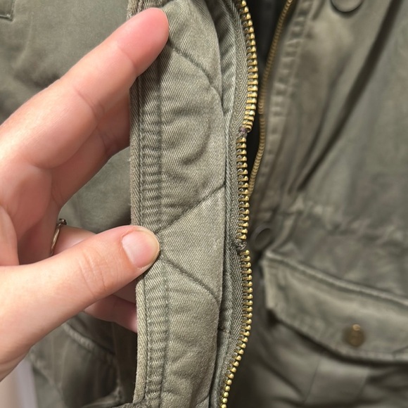 Green Military Field Coat with Quilted Lining men’s xl - Picture 4 of 9